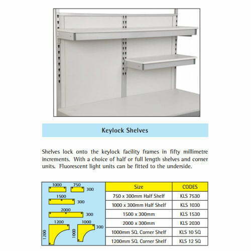 Keylock Shelves
